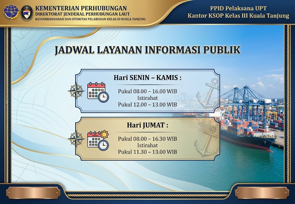 Jadwal Layanan Informasi Publik
